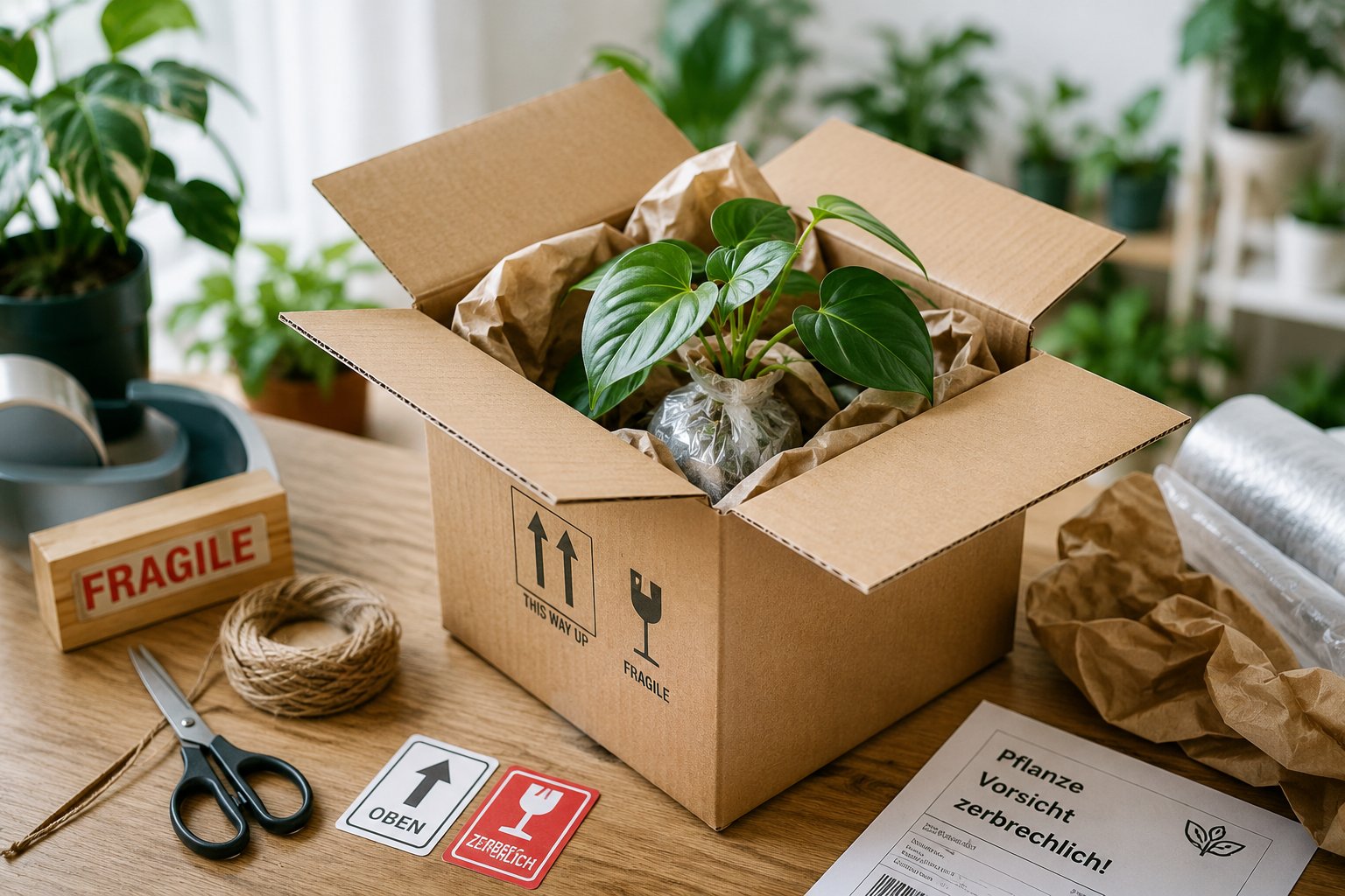 Pflanzen sicher per Post verschicken — die Anleitung